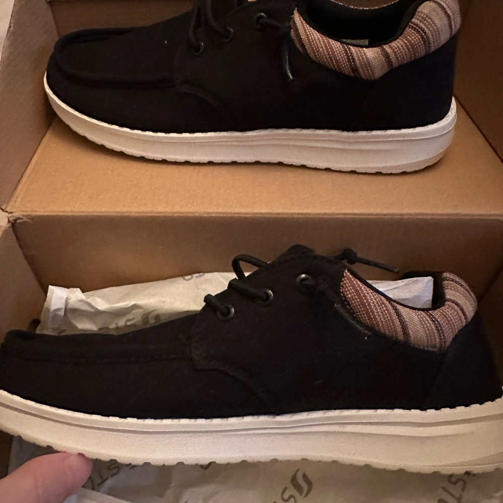 Casual Black and Tan Women's Loafers from STQ Sz 9 NEW - Picture 2 of 6
